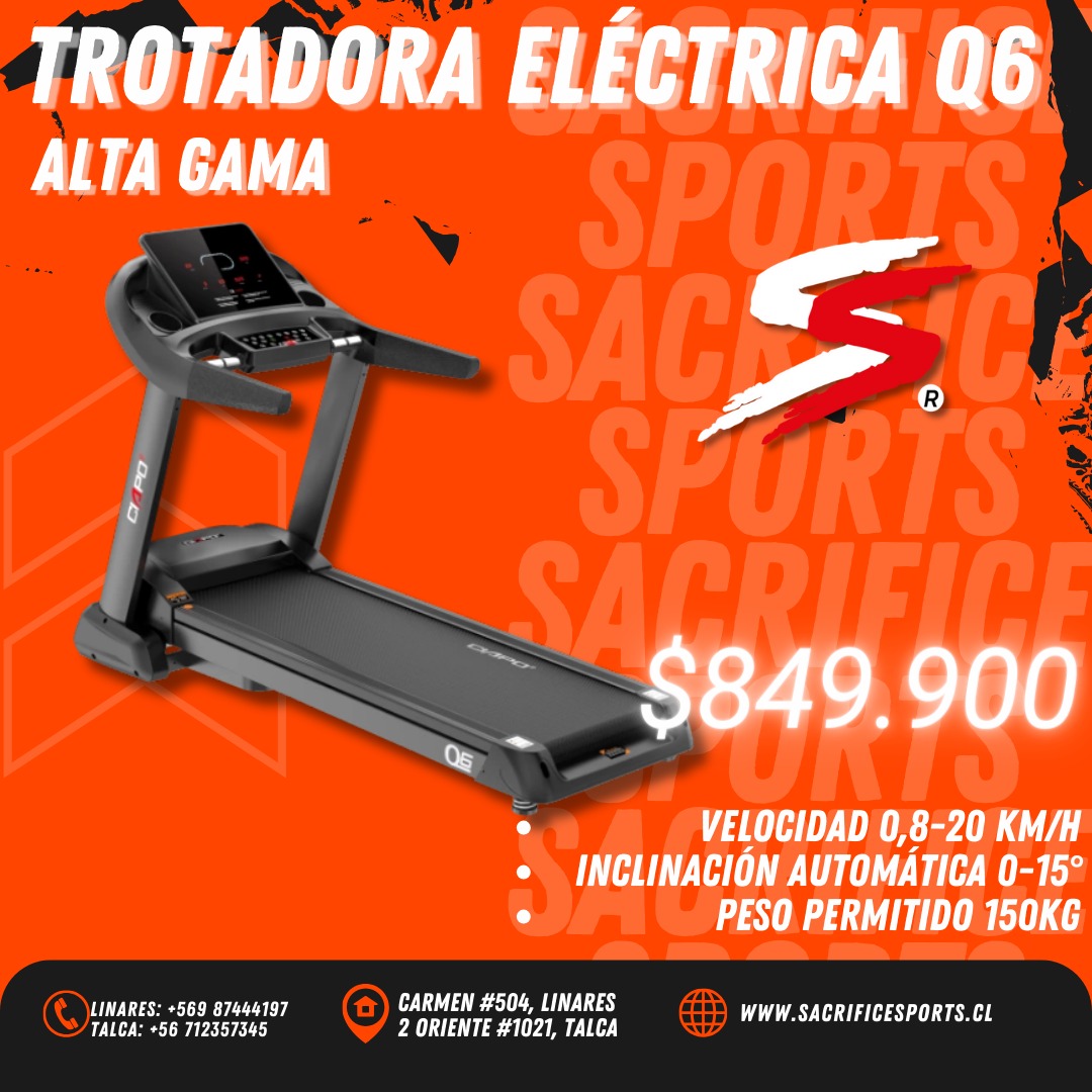 Trotadora Eléctrica Q6 Alta Gama - SacrificeSports