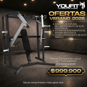 Press de Pectoral Iso-Lateral 6007 Serie Hammer