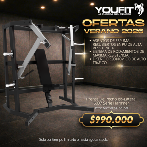 Press de Pectoral Iso-Lateral 6007 Serie Hammer