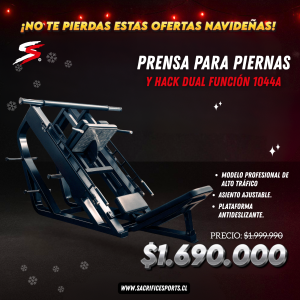 Prensa Para Piernas y Hack Dual Función 1044A