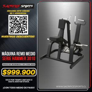 Máquina Remo Medio Serie Hammer 3010