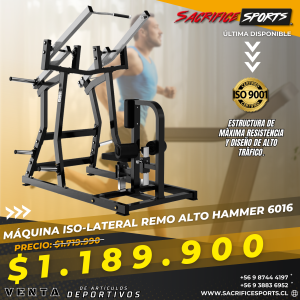 Máquina Iso-Lateral Remo Alto 6016