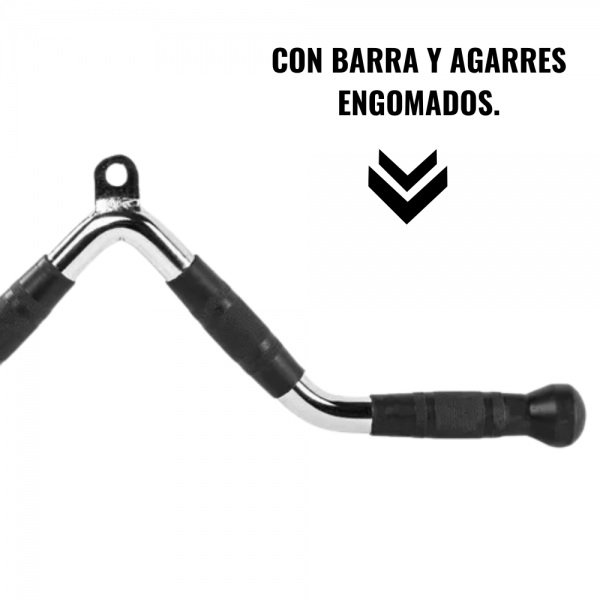 Agarre Multiuso En V Mango Curvado Y Engomado Sacrificesport 120 - Imagen 3
