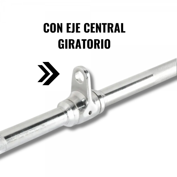 Agarre Polea Barra Amplia Cromada 100 (120 cm) - Imagen 3