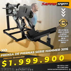 Prensa De Piernas Hammer 3016
