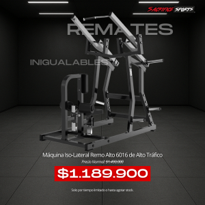 Máquina Iso-Lateral Remo Alto 6016