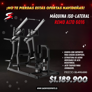 Máquina Iso-Lateral Remo Alto 6016