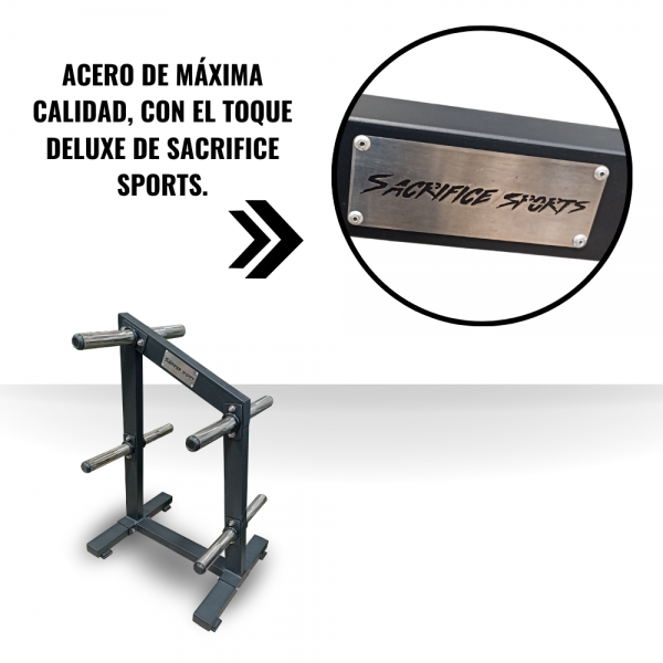 Rack De Discos Olímpicos Deluxe 6014 - Imagen 3