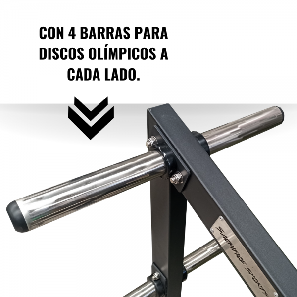 Rack De Discos Olímpicos Deluxe 6014 - Imagen 4