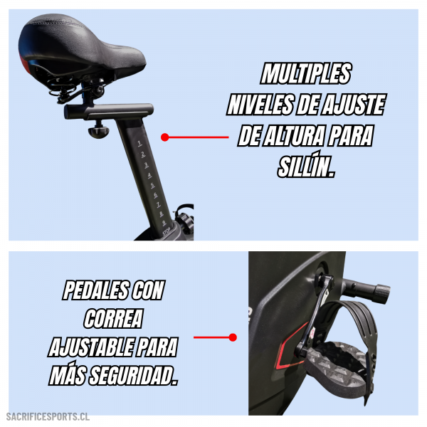 Bicicleta Estática 6401 Sacrifice Sports - Imagen 4