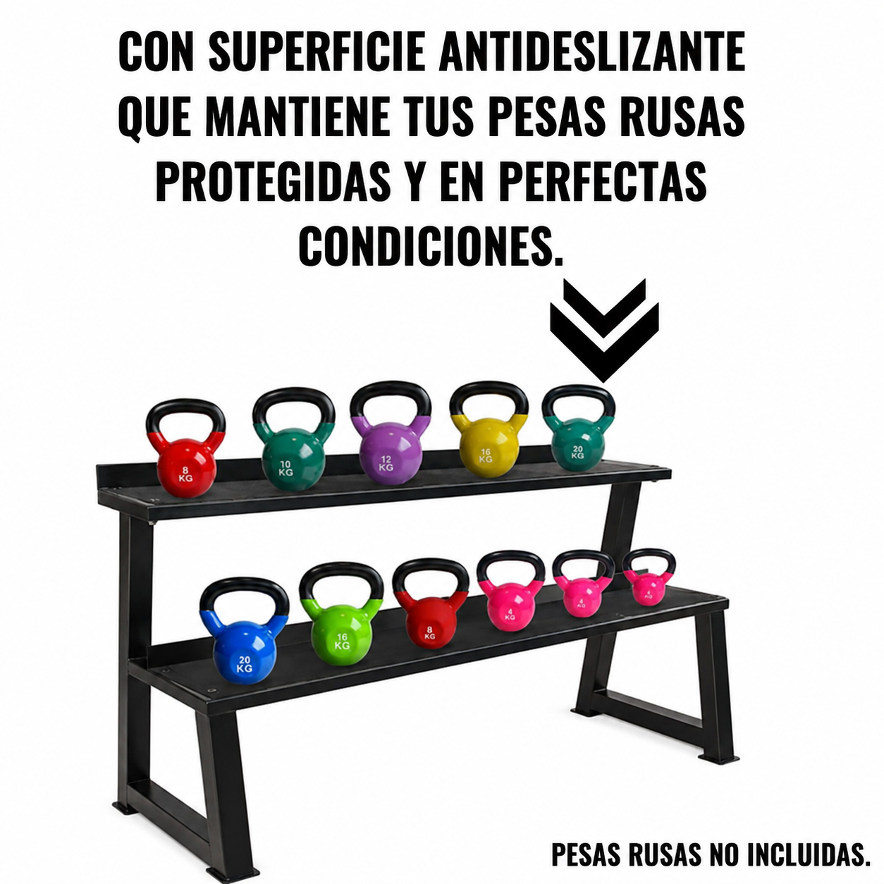 Rack Pesas Rusas Kettlebell 050 - Imagen 3