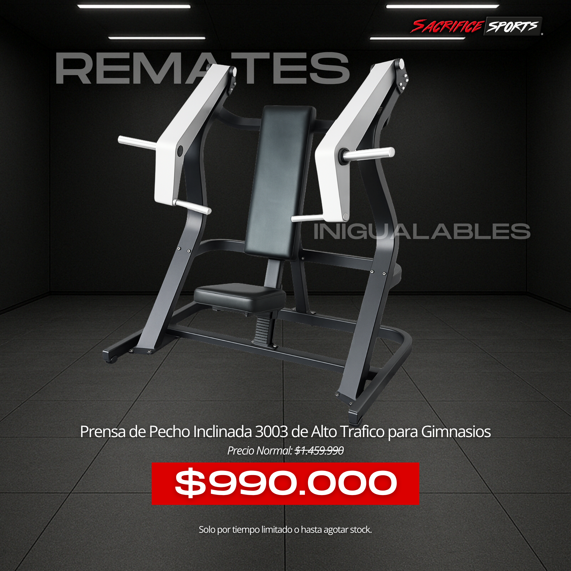 Prensa de Pecho Inclinada 3003