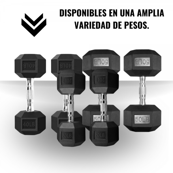 Par De Mancuernas Hexagonales 004 Variedad de Kilos - Imagen 2