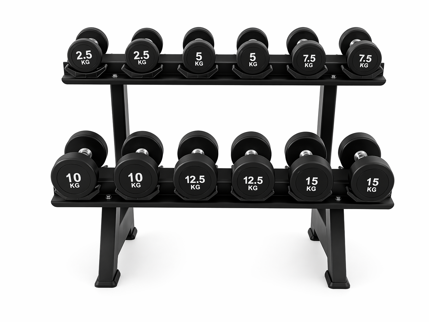 Rack para Mancuernas 6 Pares 2 Niveles YLY04 - Imagen 4