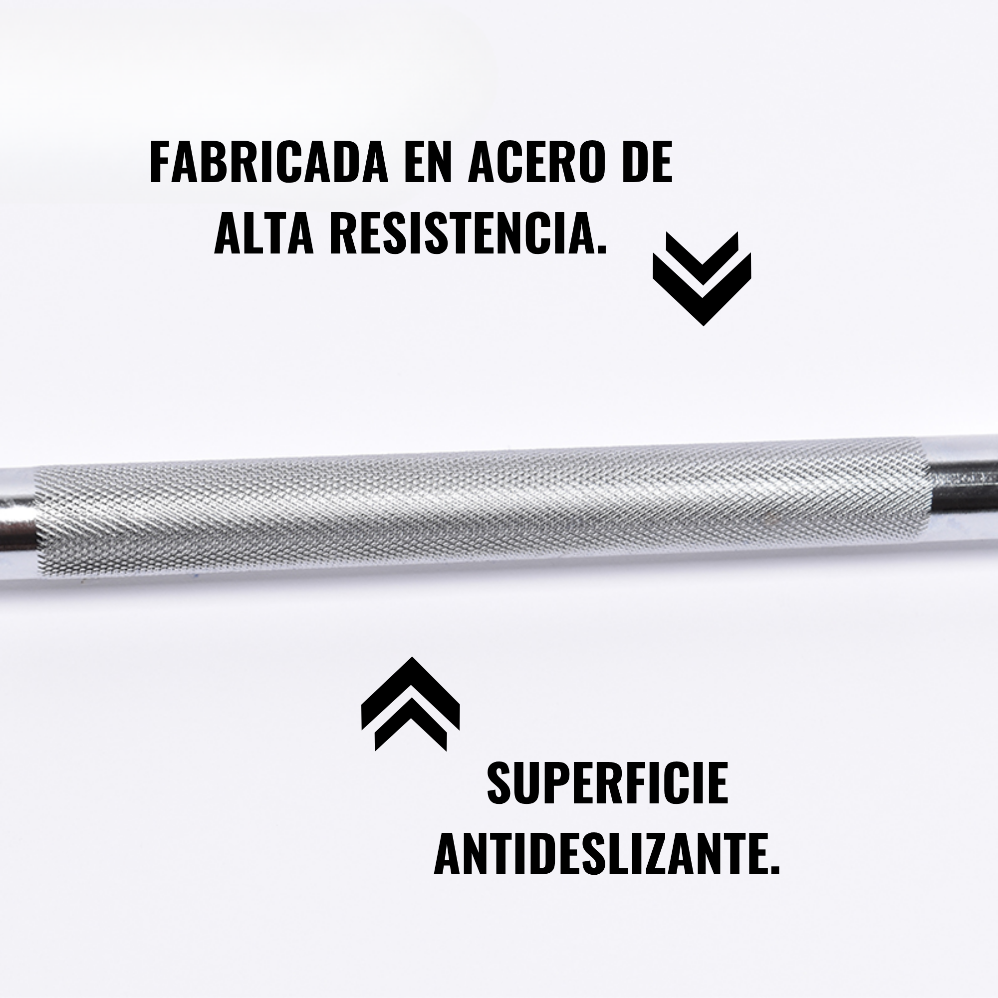 Agarre Polea Barra Amplia Cromada 100 (120 cm) - Imagen 3