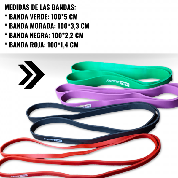 Set de bandas elásticas Sacrifice Sports 070 - Imagen 5