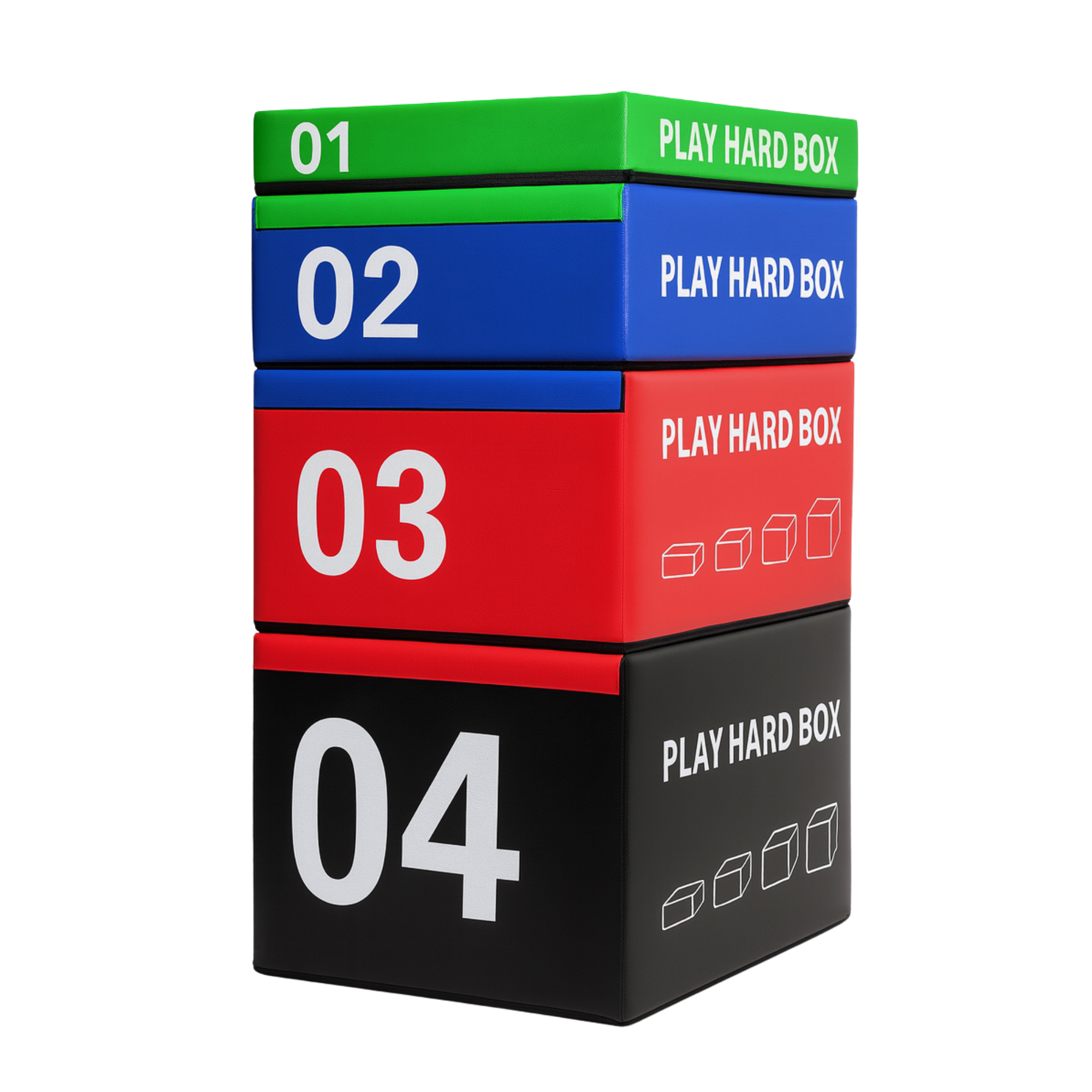 Cajas Pliométricas Pack de 4 YLY16 - Imagen 2