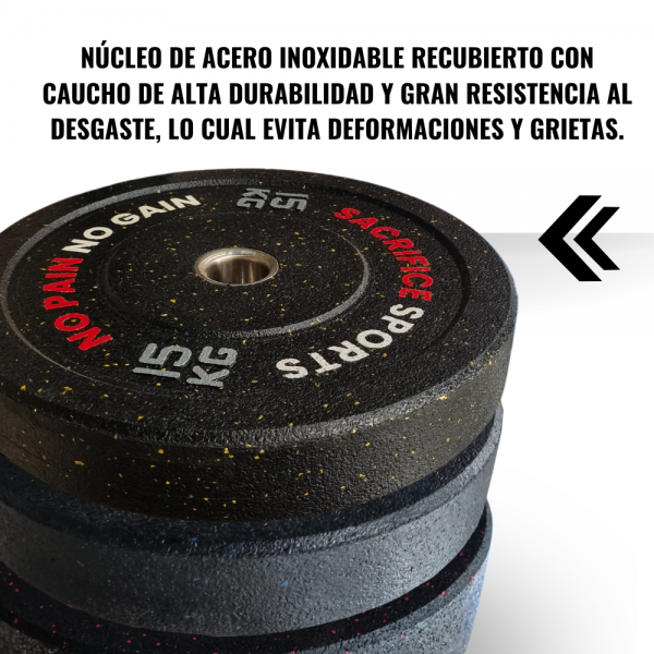 Discos Crumb Bumper Variedad de Peso - Imagen 3
