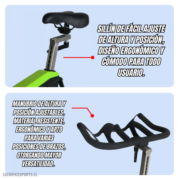 Bicicleta Spinning D02 - Imagen 3
