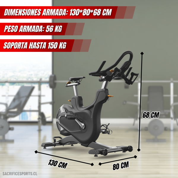 Bicicleta Spinning Magnética Profesional D06 - Imagen 2