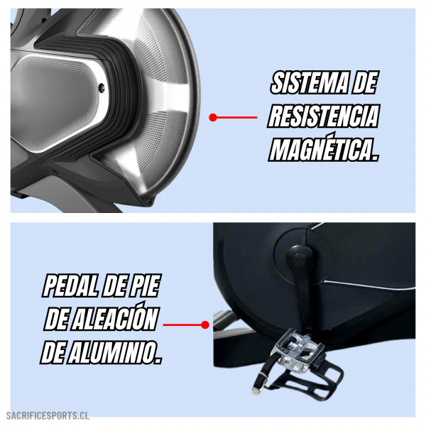 Bicicleta Spinning Magnética Profesional D06 - Imagen 3