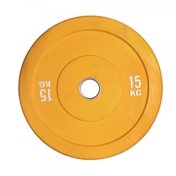 Par Discos Bumper 15 Kg Olímpicos Profesional - Imagen 2