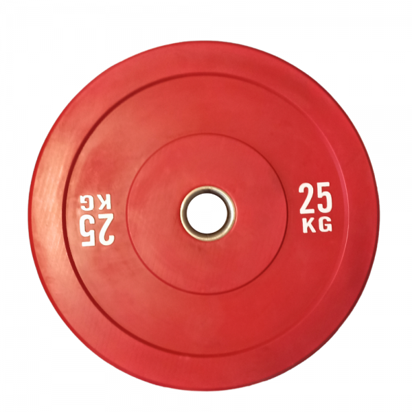 Par Discos Bumper 25 Kg Olímpicos Profesional - Imagen 2