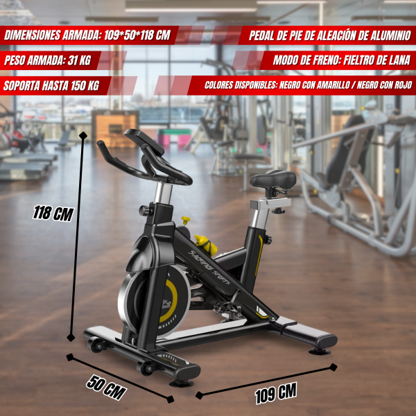 BICICLETA SPINNING ES-7905B - Imagen 3