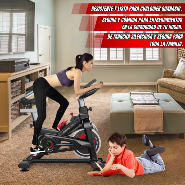 BICICLETA SPINNING ES-7905B - Imagen 6