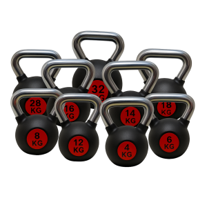 Pesas Rusas Kettlebell de Acero Recubiertas de Caucho