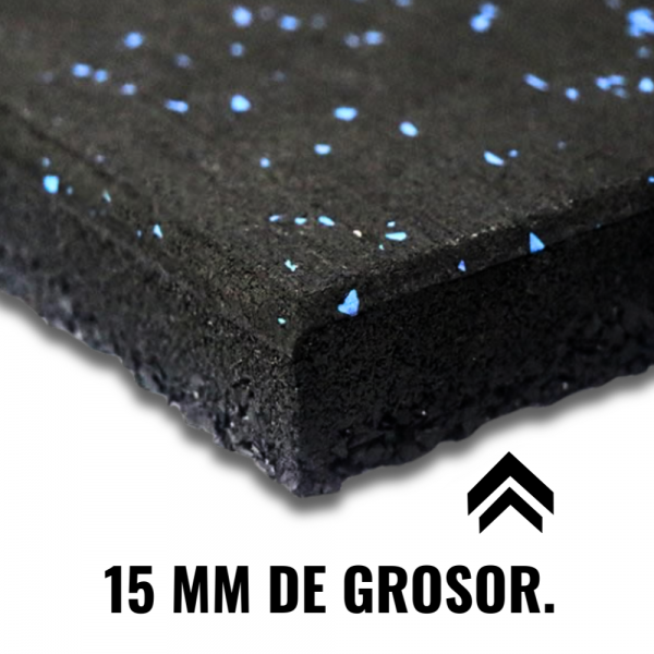 Piso De Caucho Gimnasio RF2 – 15mm – 1x1Mt - Imagen 5