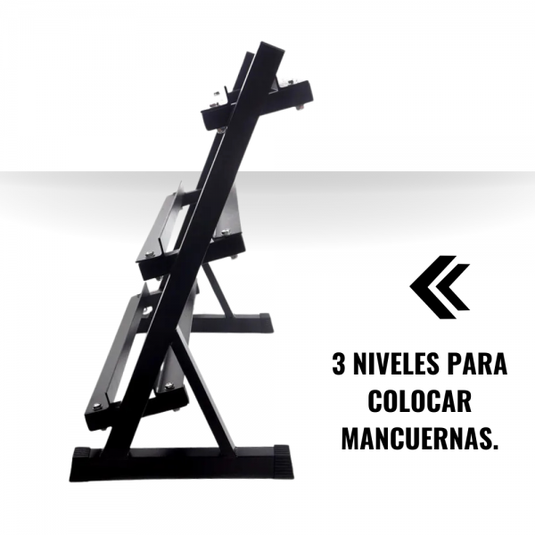 Rack para Mancuernas de 3 Niveles YLY03 - Imagen 5