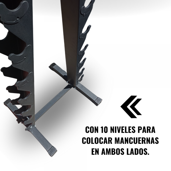 Rack para Mancuernas de 10 Niveles - Imagen 5