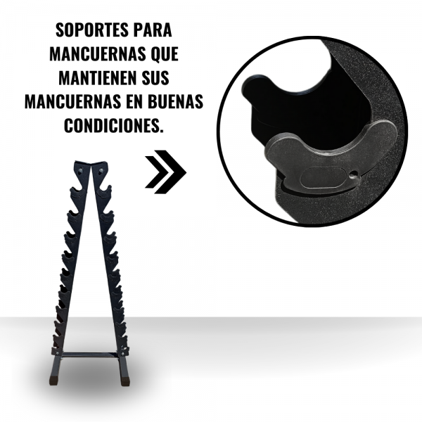 Rack para Mancuernas de 10 Niveles - Imagen 3