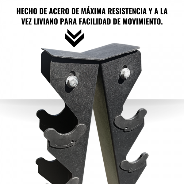 Rack para Mancuernas 7 Niveles YLY02 - Imagen 4