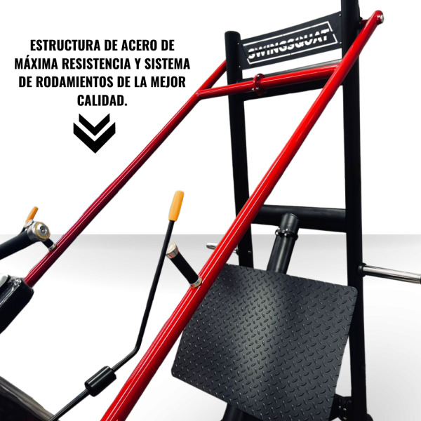 Máquina Swing Squat DZ016 - Imagen 3