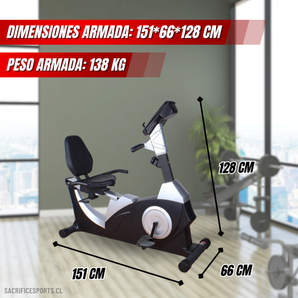 Bicicleta Estática Recostada T17 - Imagen 2