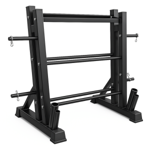 Rack para Mancuernas 3 Niveles con Apoyo para Barras YLY05