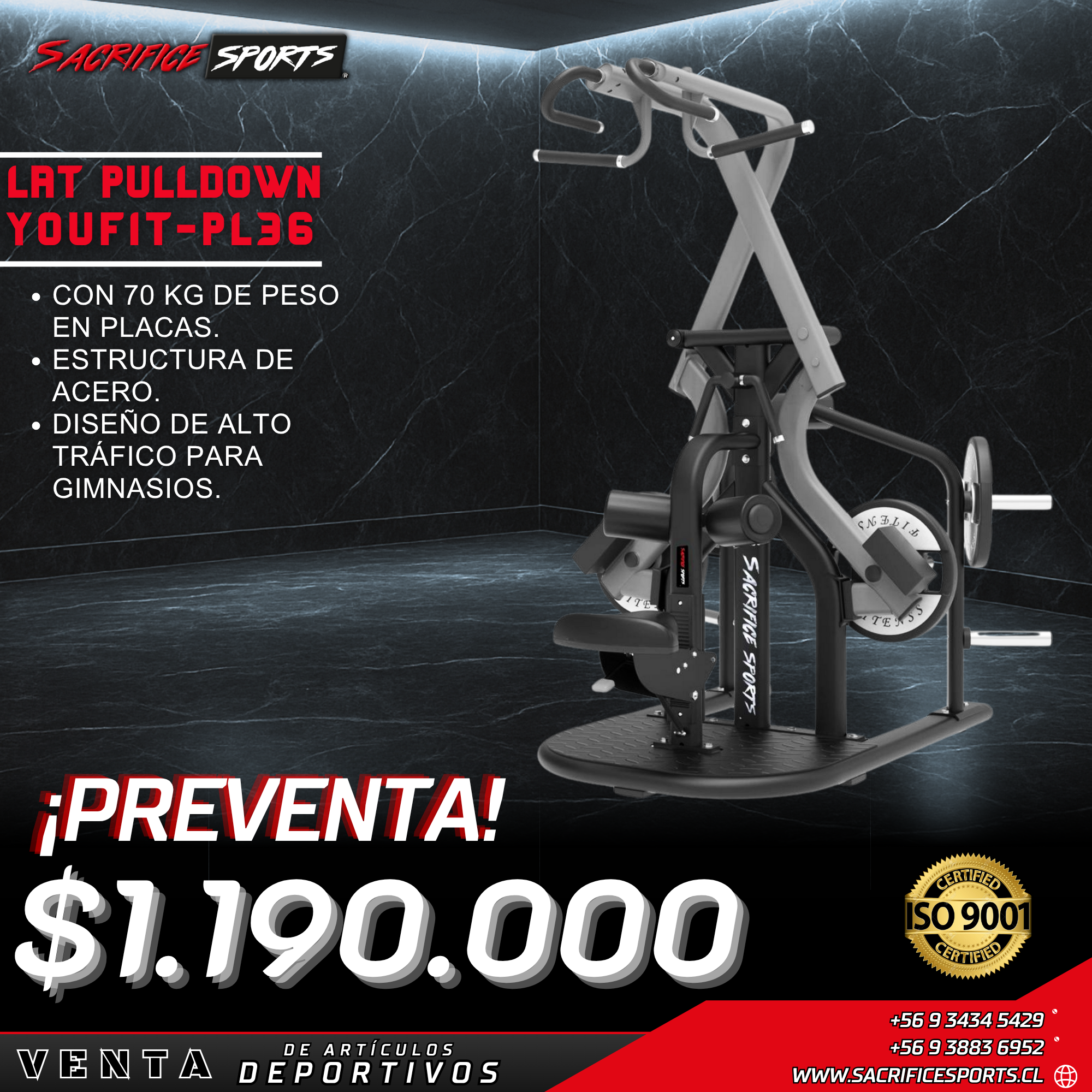 Lat Pulldown Youfit-PL36