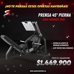 Prensa 45° Pierna Hammer 3001