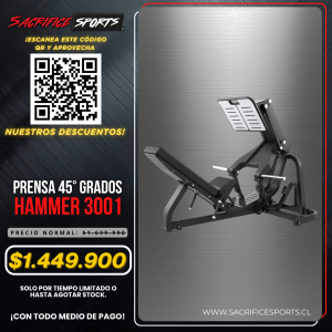 Prensa 45° Pierna Hammer 3001