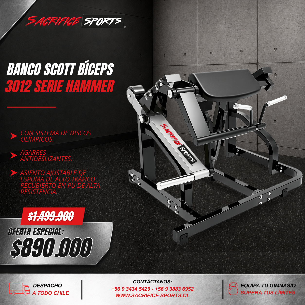 Banco Scott 3012 Serie Hammer