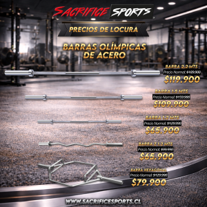 Precios de Locura Sacrifice Sports – Barras Olímpicas