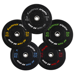 Discos Crumb Bumper Deluxe Sacrifice Sports Variedad de Peso