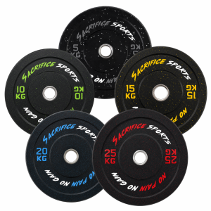 Discos Crumb Bumper Deluxe Sacrifice Sports Variedad de Peso