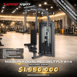 Máquina Dual Pec Delt Fly 914