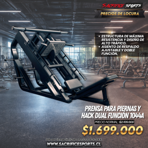 Prensa Para Piernas y Hack Dual Función 1044A