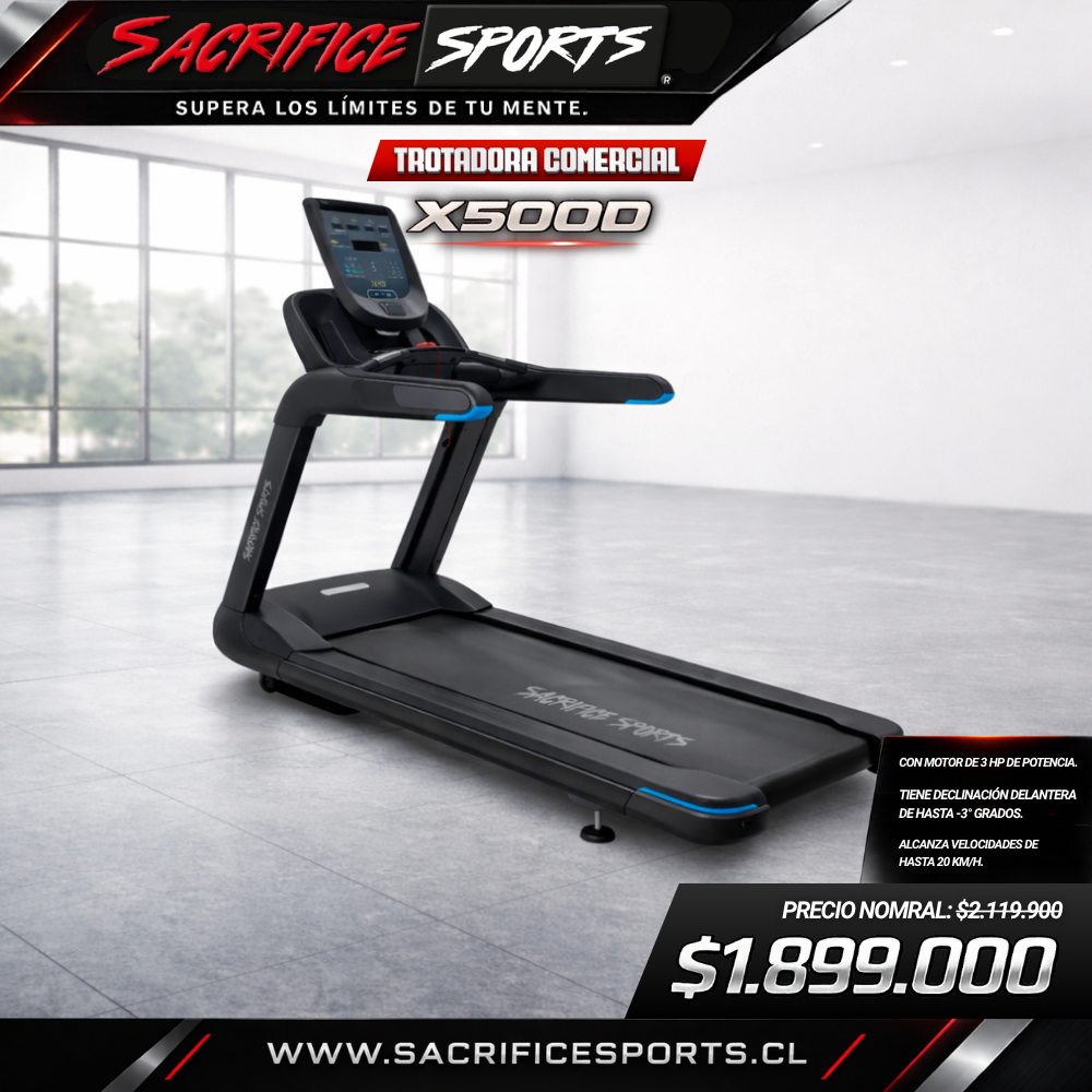 Trotadora Comercial X500D