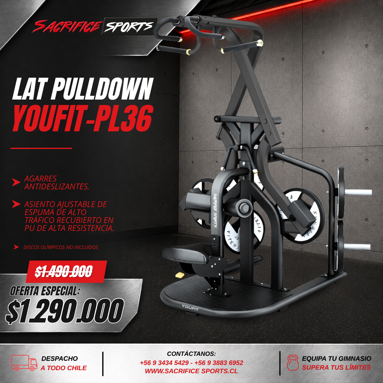Lat Pulldown Youfit-PL36