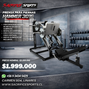 Prensa De Piernas Hammer 3016